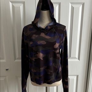Athleta Brown and Purple Camo sweatshirt